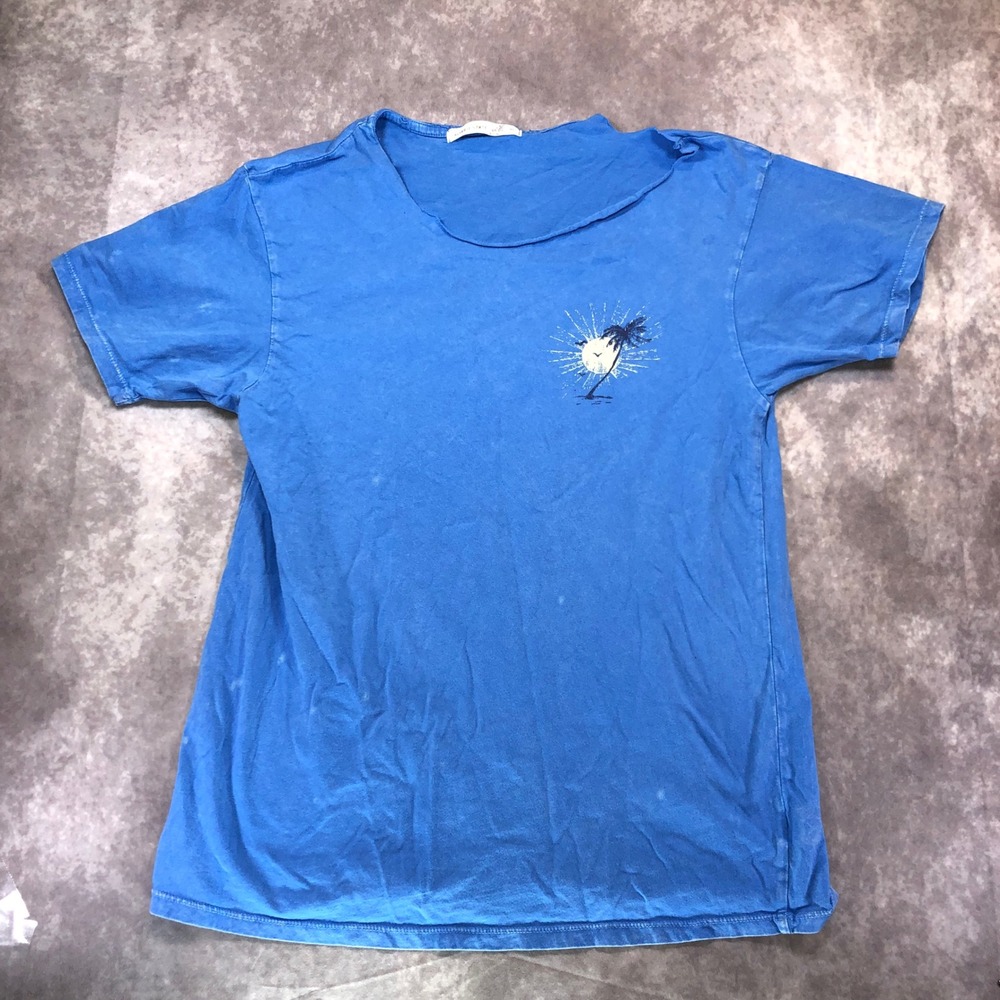 Altar'd State Cruel Summer Graphic Tee Blue Cotton Short Sleeve XS A1437R631JD